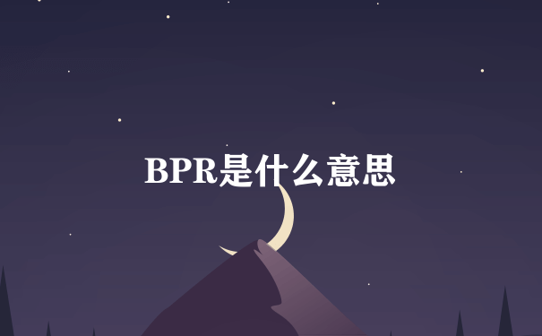 BPR是什么意思