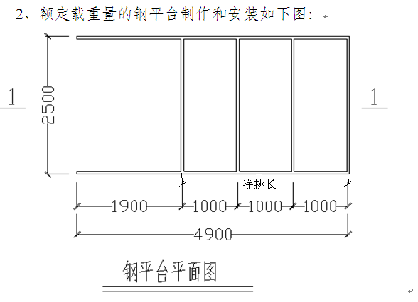 建筑卸料平台标来自准尺寸?