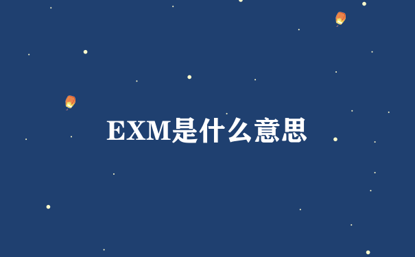 EXM是什么意思