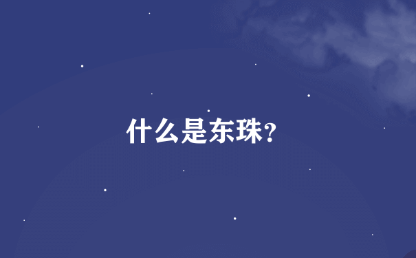 什么是东珠？