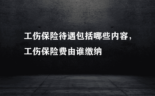 工伤保险待遇包括哪些内容，工伤保险费由谁缴纳