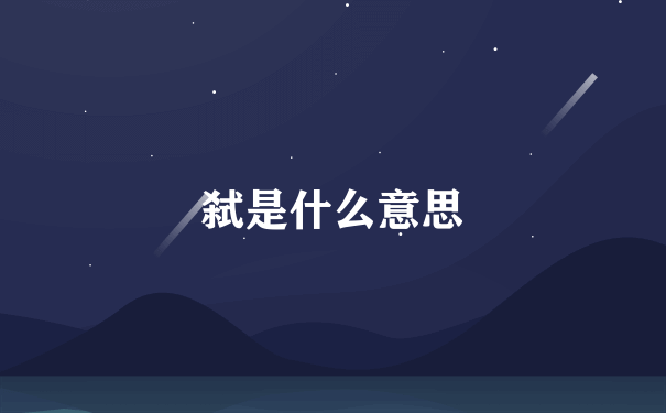 弑是什么意思