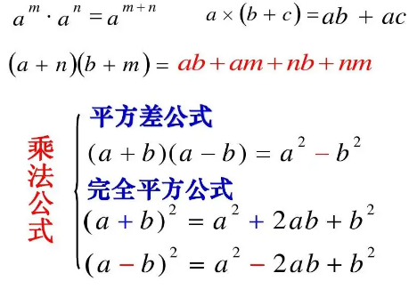 完全平方公式加雷长哪12种变形口诀是什么？