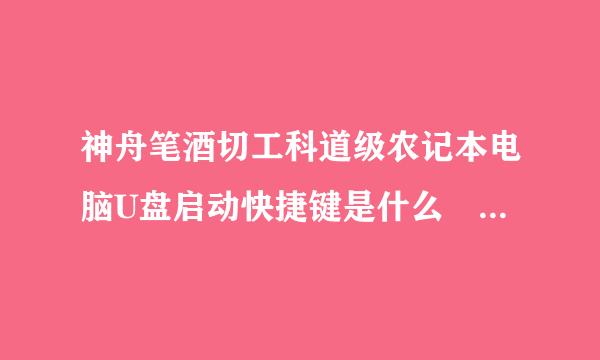 神舟笔酒切工科道级农记本电脑U盘启动快捷键是什么 U盘快捷启动的