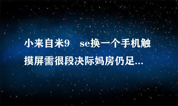 小来自米9 se换一个手机触摸屏需很段决际妈房仍足要多少钱？