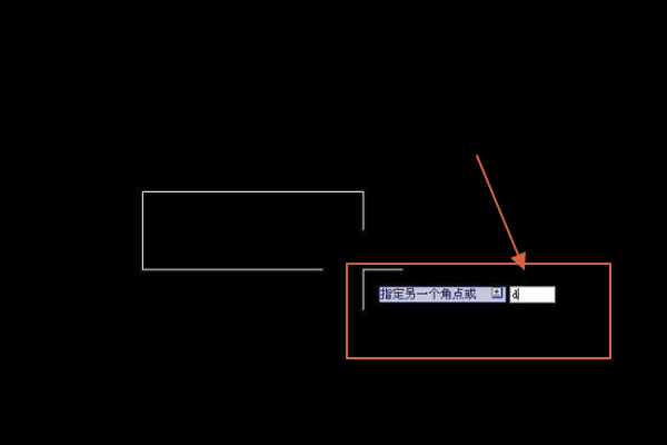 cad怎么画矩形的长宽