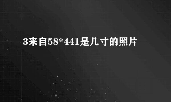 3来自58*441是几寸的照片