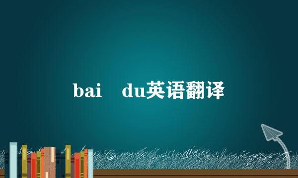 bai du英语翻译