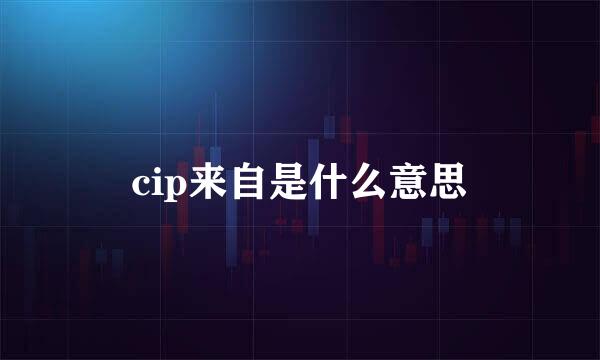 cip来自是什么意思