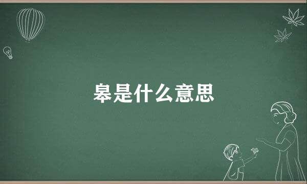 皋是什么意思