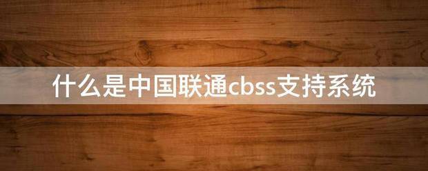 什么是中国联通c住完官九展计测氧bss支持系统