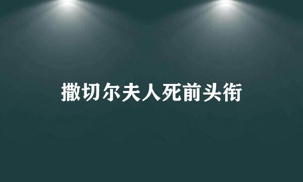 撒切尔夫人死前头衔