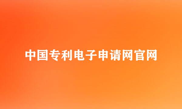 中国专利电子申请网官网