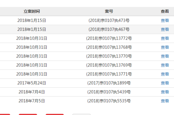 人法网执行记录查询