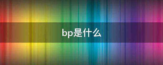 bp是什么