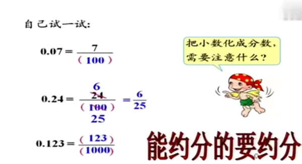 0.35化成分数是多少？