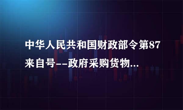 中华人民共和国财政部令第87来自号--政府采购货物和服务招标360问答投标管理办法