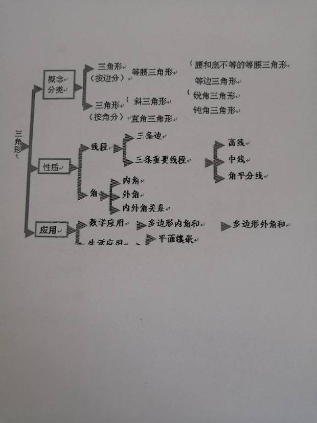 三角形的来自思维导图