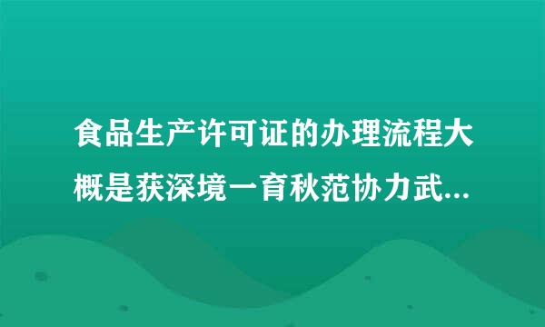 食品生产许可证的办理流程大概是获深境一育秋范协力武怎样的？