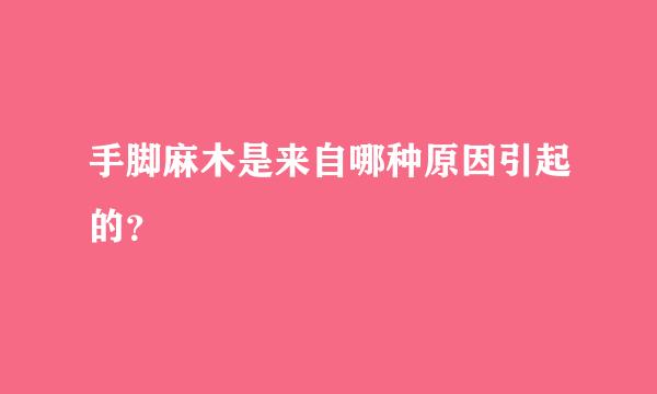 手脚麻木是来自哪种原因引起的？