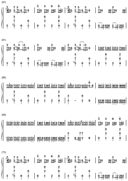 求克罗地亚狂想曲简谱 是数字的或者字母