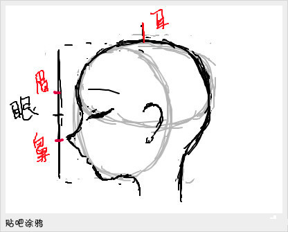 侧面脸怎么画或奏