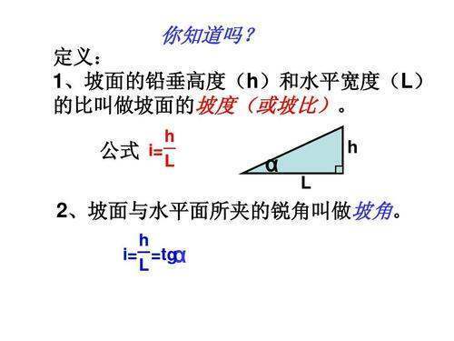 坡度比是哪两边的比？