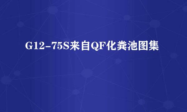 G12-75S来自QF化粪池图集