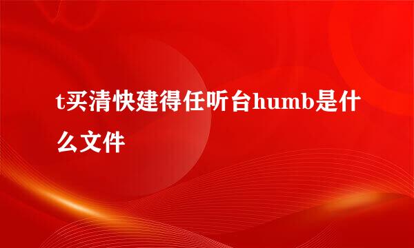 t买清快建得任听台humb是什么文件