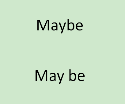 maybe和may be有什么区别？