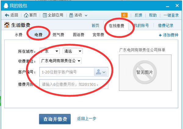 网上交电费时怎么查户号?