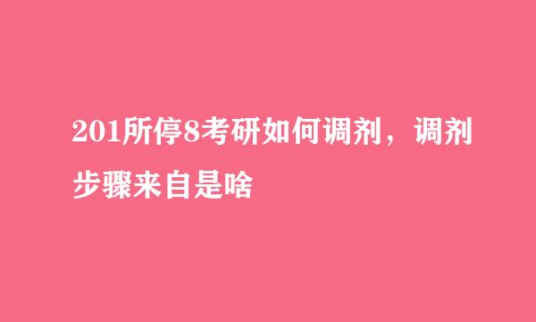 201所停8考研如何调剂，调剂步骤来自是啥