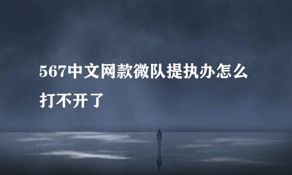 567中文网款微队提执办怎么打不开了