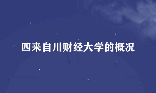 四来自川财经大学的概况