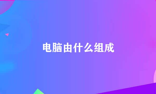 电脑由什么组成