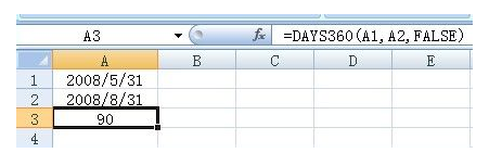 excel中的days360函数有什么作用?