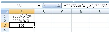 excel中的days360函数有什么作用?