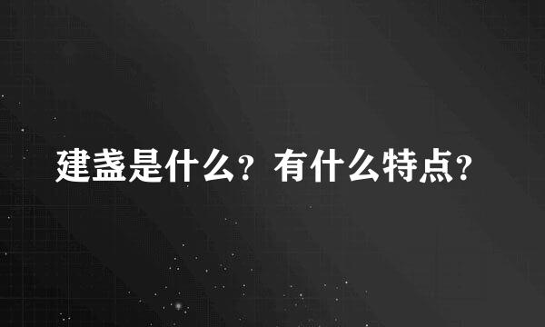 建盏是什么？有什么特点？