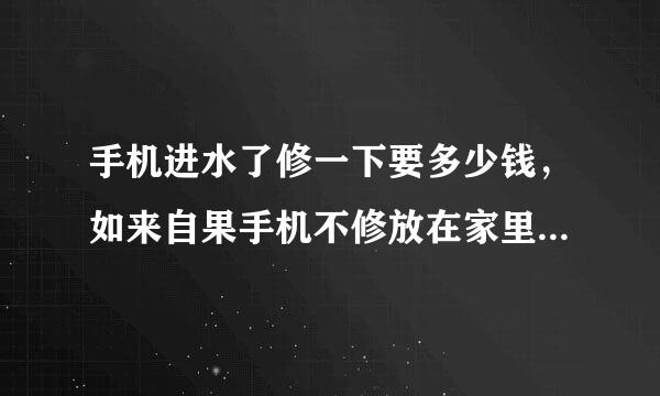 手机进水了修一下要多少钱，如来自果手机不修放在家里360问答会怎么