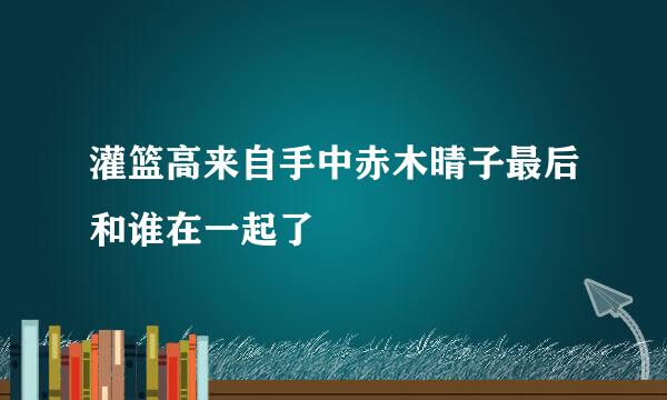 灌篮高来自手中赤木晴子最后和谁在一起了