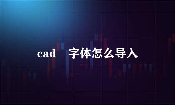 cad 字体怎么导入