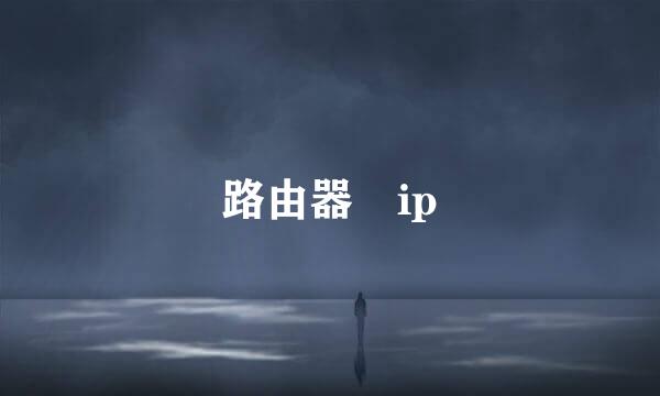 路由器 ip