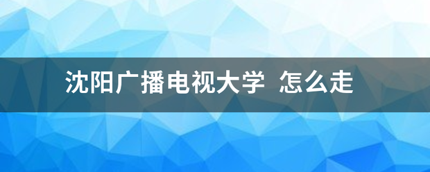 沈阳广播电视大学