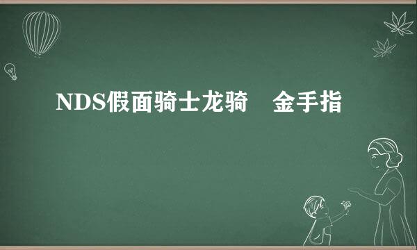 NDS假面骑士龙骑 金手指