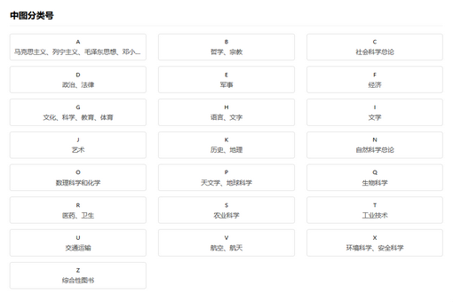 中图分流示检类号怎么查询