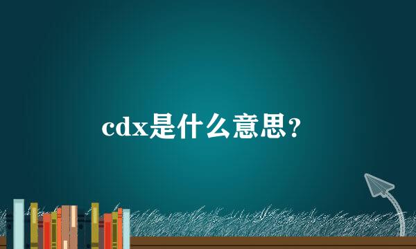 cdx是什么意思？