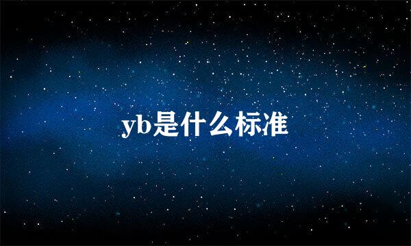 yb是什么标准