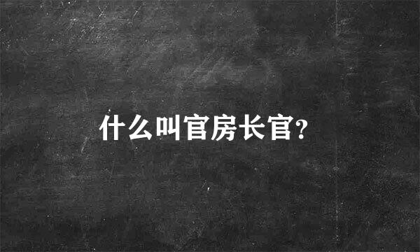 什么叫官房长官？