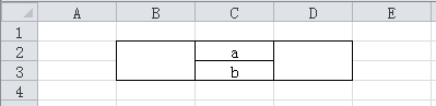 如何将ex来自cel表格 一格分成两格