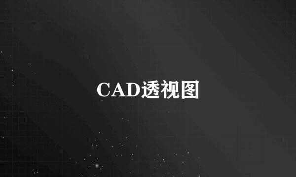 CAD透视图